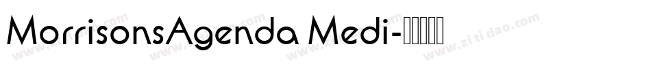 MorrisonsAgenda Medi字体转换